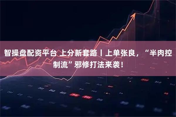 智操盘配资平台 上分新套路丨上单张良，“半肉控制流”邪修打法来袭！
