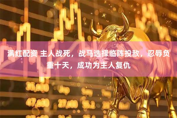 满红配资 主人战死，战马选择临阵投敌，忍辱负重十天，成功为主人复仇